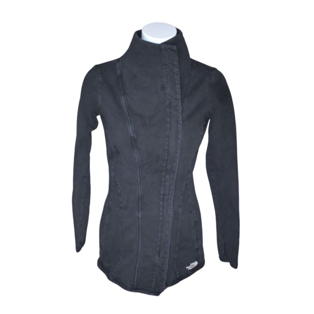 The North Face High Neck Athletic Jacket Black Fitted Jacket Athleticwear Small